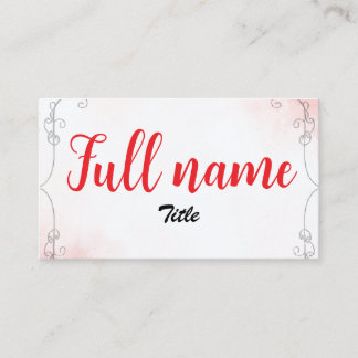 Carte De Visite Blossom business card