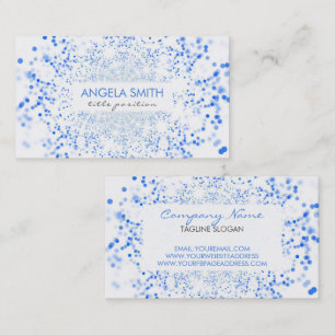 Carte De Visite Blue Bokeh