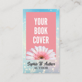 Carte De Visite Blue Bokeh Auteur et auteur couverture de livre