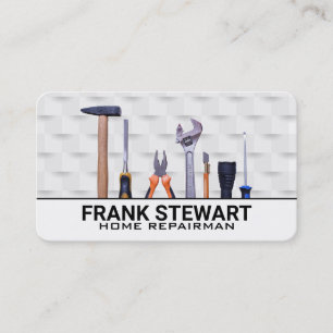 Carte De Visite Blue Collar Tools Réparation à domicile