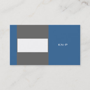 Carte De Visite blue concrete BC