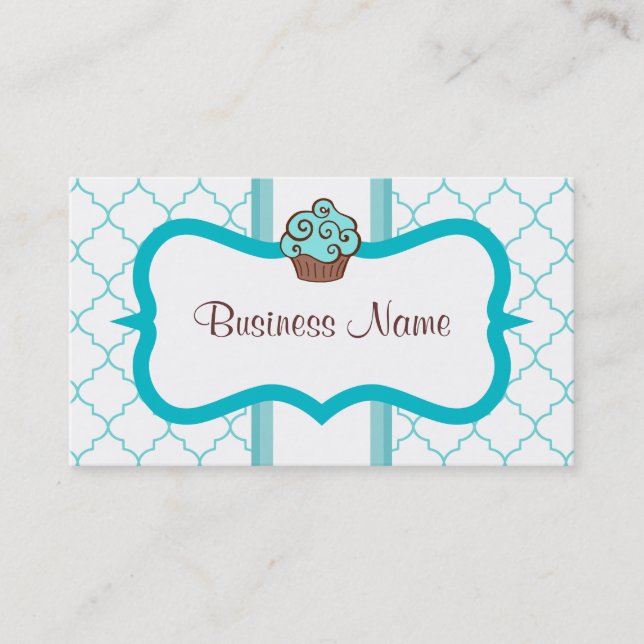 Carte de visite Blue Cupcake (Devant)