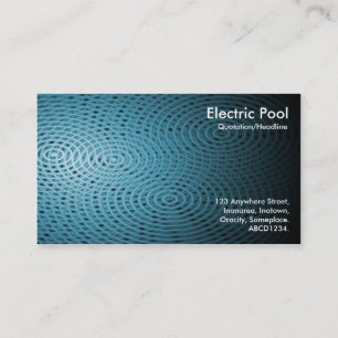 Carte De Visite Blue Electric Pool 08