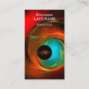 Carte De Visite Blue Eye Moderne Abstrait Art Cool Motif #16