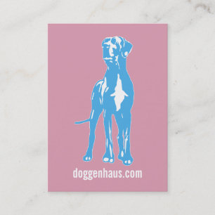 Carte De Visite Blue Great Dane