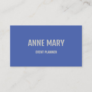 Carte De Visite Blue Grey Professionnel Moderne Coloré Élégant