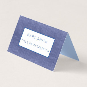 Carte De Visite Blue Jeans Luxe