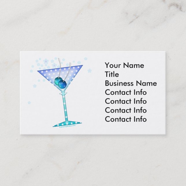 Carte de visite - BLUE MARTINI (Devant)