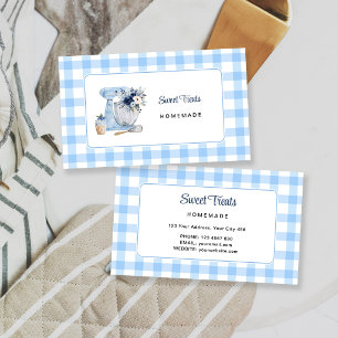 Carte de visite Blue Mixer Homebakery