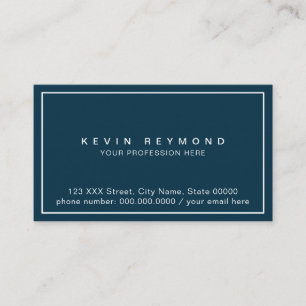 Carte de visite Blue Prof imprimé uniquement à l'a