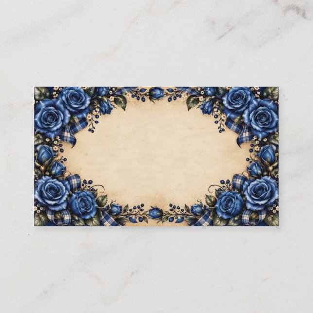 Carte de visite Blue Rose (Dos)