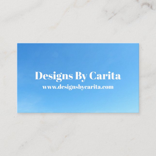 Carte de visite Blue Sky (Devant)