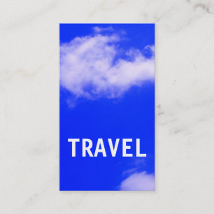 Carte De Visite Blue Sky Travel Minimaliste moderne