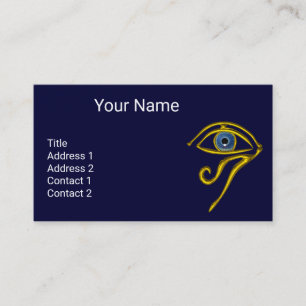 Carte De Visite BLUE TALISMAN, OR HORUS OEIL Divinité égyptienne
