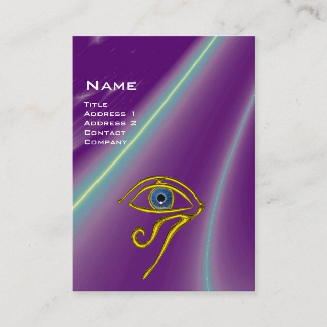 Carte De Visite BLUE TALISMAN, violet violet violet jaune rose (Devant)