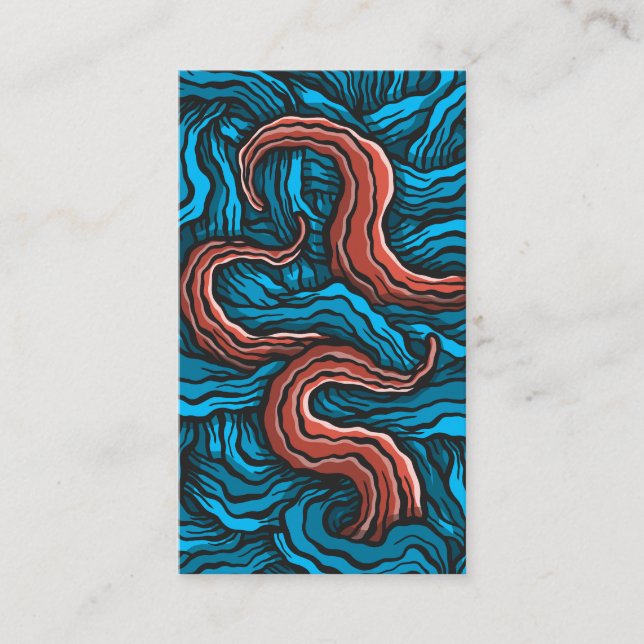 Carte De Visite Blue Tentacles (Devant)