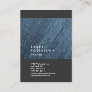 Carte De Visite Blue Wall Design tendance Grand professionnel