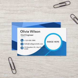 Carte de visite Blue Zazzle - Conception personnal