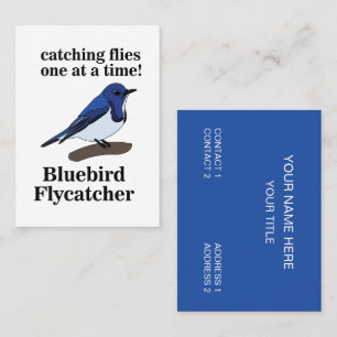 Carte De Visite Bluebird Nature Faune amusante