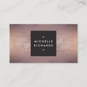 Carte De Visite Blush Confetti Motif de pluie moderne
