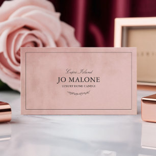 Carte De Visite Blush Pink Velvet Texture Elegant Company
