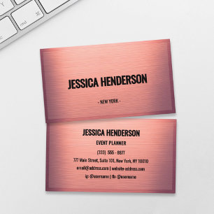 Carte de visite Blush Rose Gold Luxe
