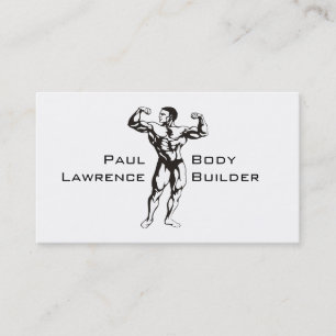 Carte De Visite Body Builder Personal Trainer Fitness
