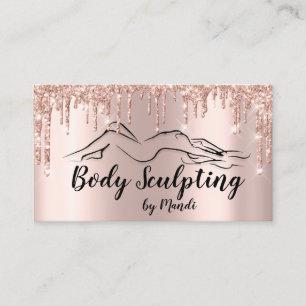 Carte De Visite Body Sclupting Beauté Logo Parties scintillant Dr