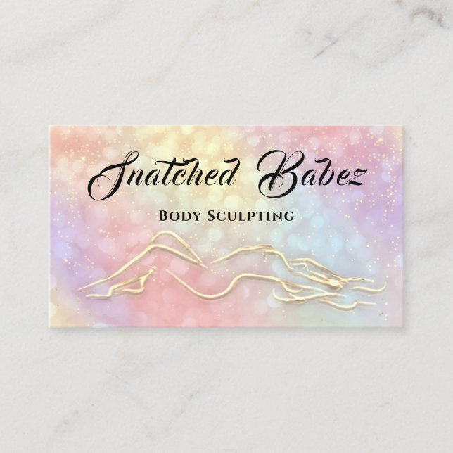 Carte De Visite Body Sculpting Beauté Logo Massage Spa Wellness (Devant)