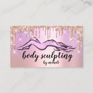 Carte De Visite Body Sculpting Beauté Logo Parties scintillant Dr