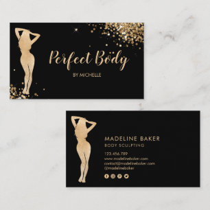 Carte De Visite Body Sculpting Fitness Linergie Entraîneur de tail