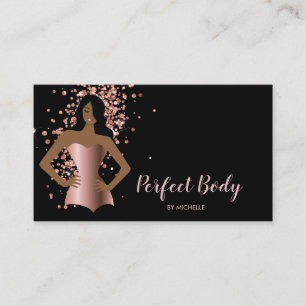 Carte De Visite Body Sculpting Fitness Linergie Entraîneur de tail