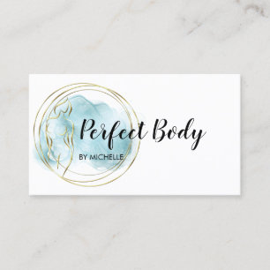 Carte De Visite Body Sculpting Fitness Linergie Entraîneur de tail