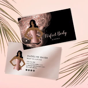 Carte De Visite Body Sculpting Fitness Linergie Entraîneur de tail