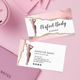 Carte De Visite Body Sculpting Fitness Linergie Entraîneur de tail