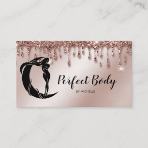 Carte De Visite Body Sculpting Fitness Linergie Entraîneur de tail