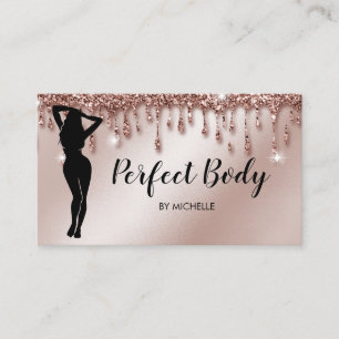 Carte De Visite Body Sculpting Fitness Linergie Entraîneur de tail