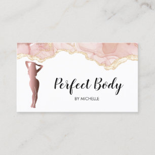 Carte De Visite Body Sculpting Fitness Linergie Entraîneur de tail