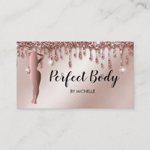 Carte De Visite Body Sculpting Fitness Linergie Entraîneur de tail