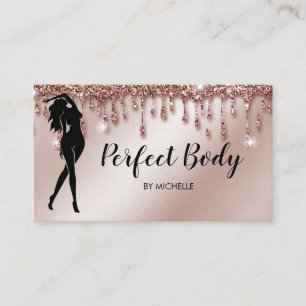 Carte De Visite Body Sculpting Fitness Linergie Entraîneur de tail