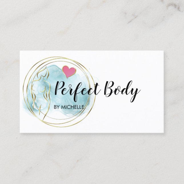 Carte De Visite Body Sculpting Fitness Linergie Waist Trainer Busi (Devant)