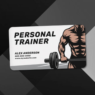 Carte De Visite Bodybuilding & Fitness Personal Trainer