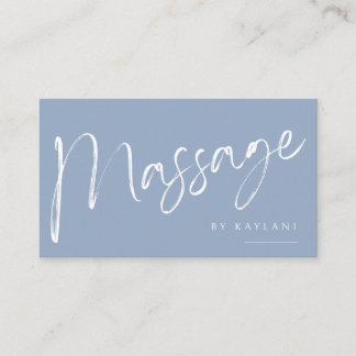 Carte De Visite Boho Brushed Massage Business Card Body Therapy