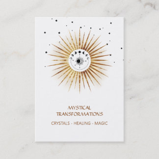 Carte De Visite *~* Boho lunaire Luna céleste Lumière magique