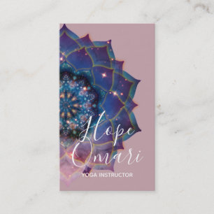Carte De Visite Boho Nebula Bloom Conception de Mandala