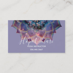 Carte De Visite Boho Nebula Bloom Conception de Mandala