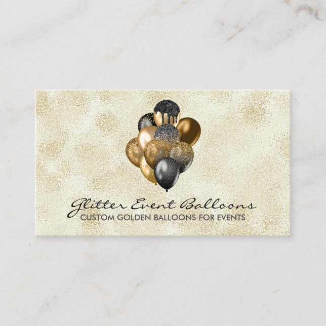 Carte De Visite Boho rustic Balloon Decoration (Devant)
