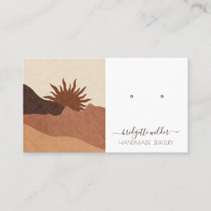 Carte De Visite Boho Terracotta Bijoux artisanaux Personnalisé