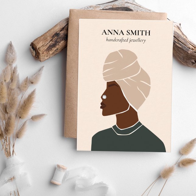 Carte De Visite Boho unique Femme Inclusive Piercing Display (Créateur téléchargé)