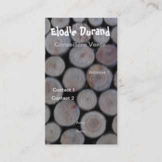 CARTE DE VISITE BOIS